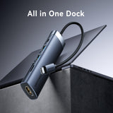 Docking Usb Tipo-C Vention Thjhb 1xhdmi 4k 2xusb 1xusb Tipo-C Pd Gris