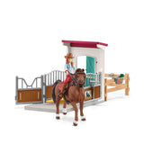 Figura Caja De Caballos Schleich Horse Club Con Hannah & Cayenne