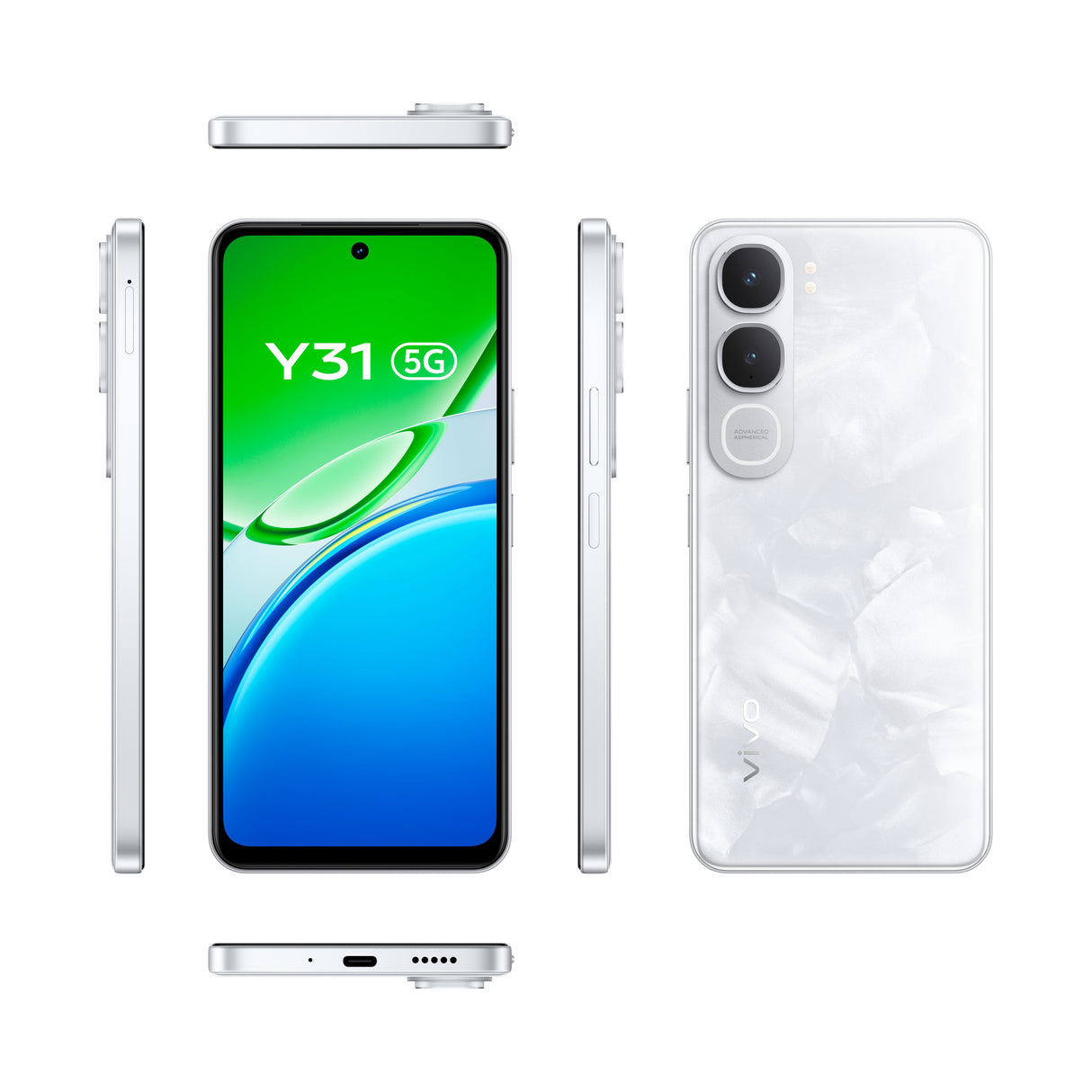 EAN 6932204523129 - VIVO Y31 5G 17,1 cm (6.72") Android 15 USB Tipo C 6 GB 512 GB 6500 mAh Blanco imagen 2