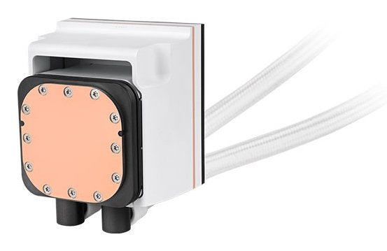 Thermaltake Magfloe 420 Ultra Argb Sync Aio Cooler Líquido, White White, Edición De Nieve Cl-W452-Pl14sw-A