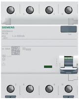 Siemens Fi-Interruptor 4x40a 5sv36446 Tipo A 40a 3+N-Pol 300ma 400v 4te