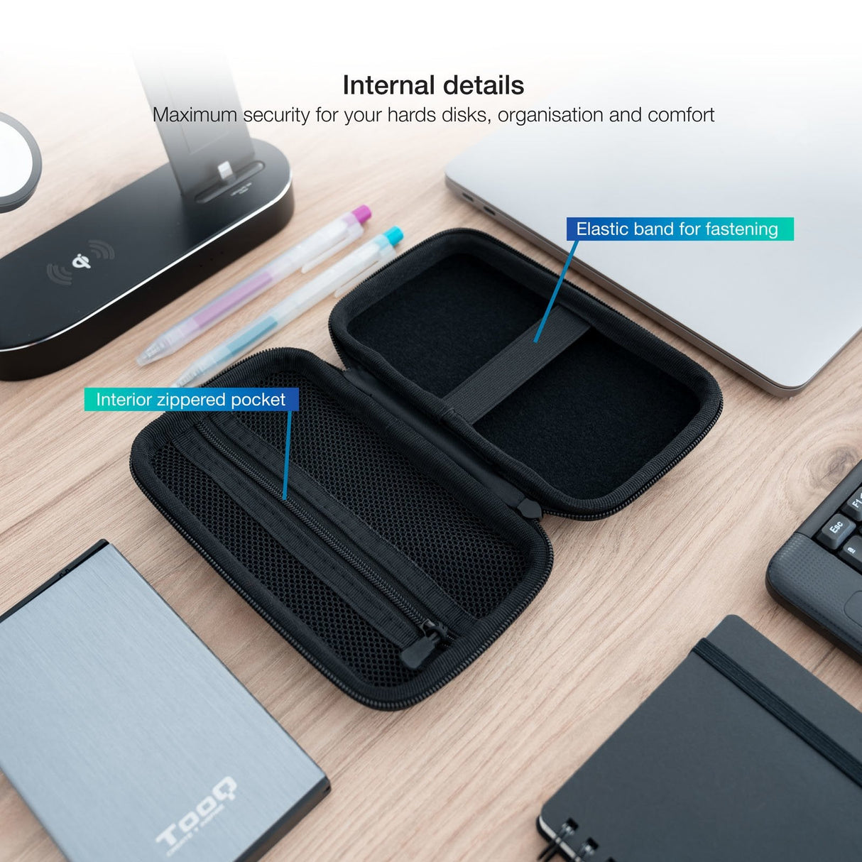 Tooq Estuche Protector Para Caja Externa De 2.5? - Negro