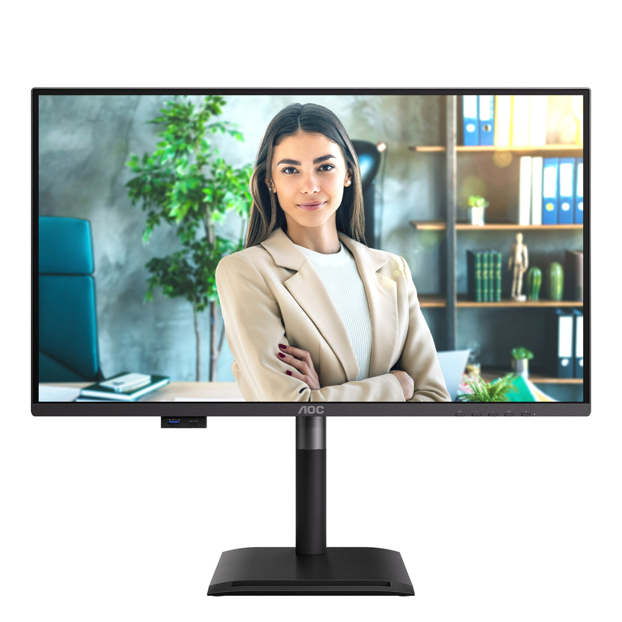 Aoc 68,6cm 27" Q27p4u 16:09 2xhdmi+Dp+Usb Lift Negro