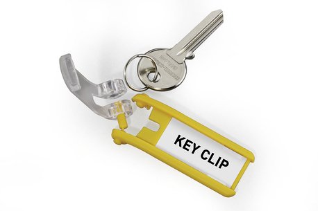 Llavero Durable Clip Para Llaves 6 Piezas Amarillo