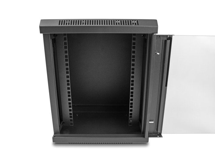 Delock 43418 Gabinete De Red De 10" Con Puerta De Vidrio 8u Negro