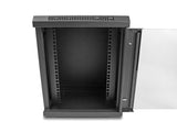 Delock 43418 Gabinete De Red De 10" Con Puerta De Vidrio 8u Negro