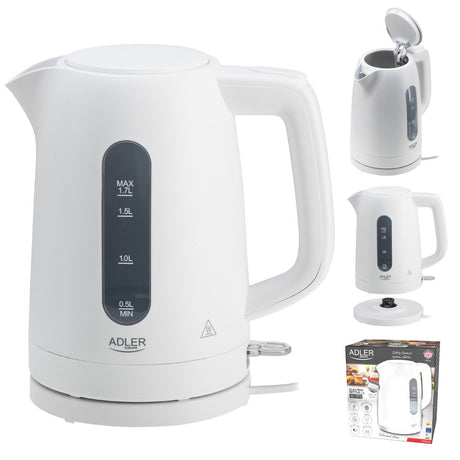 EAN 5905575907950 - Adler tetera eléctrica 1,7 L 2200 W Blanco imagen 12