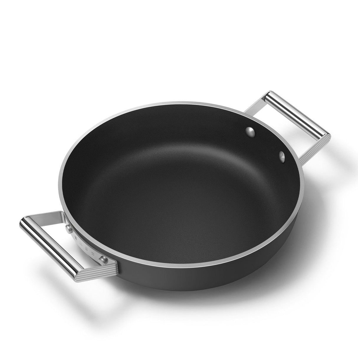 Smeg Dpf2812blm Pfanne, 28 Cm, Keramik, Edelstahlgriffe, Mattschwarz