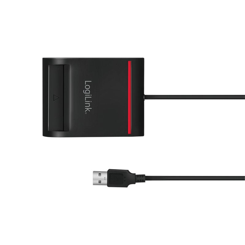 Lector De Tarjetas Externo Logilink Dni Criptograficas/Negro Cr0047