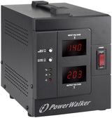 EAN 4260074976809 - PowerWalker AVR 2000/SIV regulador de voltaje 2 salidas AC 230 V Negro imagen 1