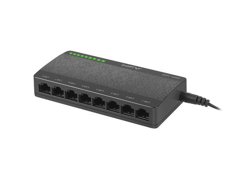 EAN 5901969415704 - Lanberg DSP1-1008 switch No administrado Gigabit Ethernet (10/100/1000) Negro, Gris imagen 3