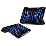 Funda Tablet Ipad Pro 12.9'' 2022/21 Smart Tri-Fold Negro Just In Case Compatible Con Ipad Pro 12.9 2022 (6th Gen) Y Ipad Pro 12.9 2021 (5th Gen)/ Activación-Reposo Automático/ Negro/ Slot Para Pen