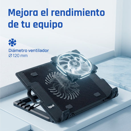 EAN 8435364316764 - iggual RP1V17 Soporte para ordenador portátil Negro 43,2 cm (17") imagen 3