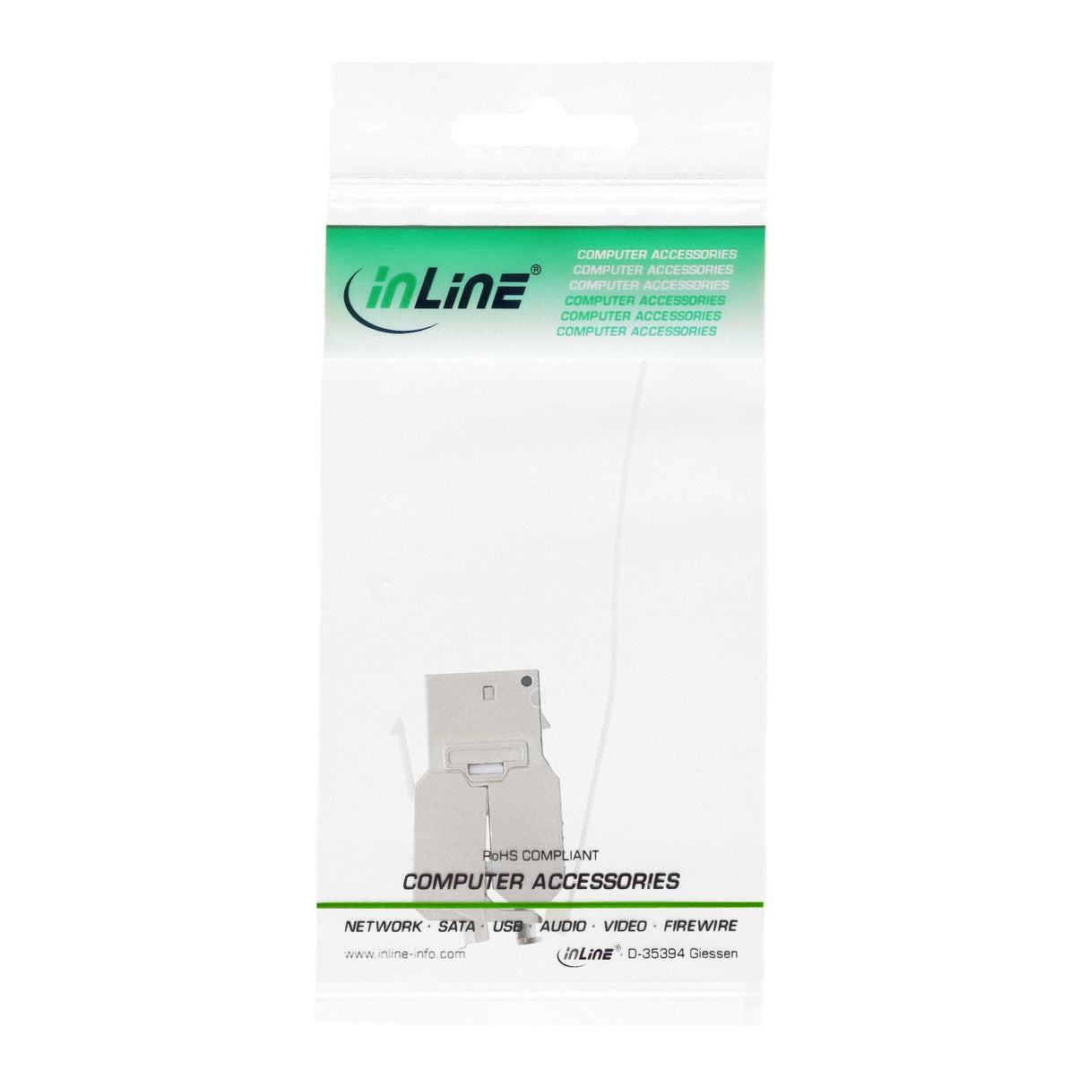 Módulo Inline Rj45 Keystone Jack Snap-In Cat.6a, Con Cubierta Antipolvo
