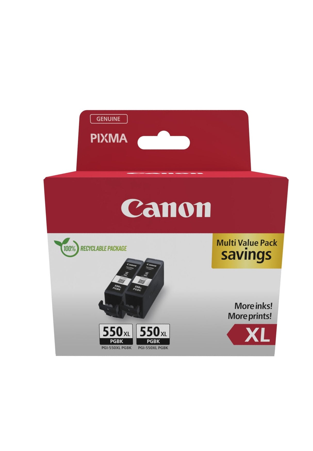 Tinta Canon Pgi 550xl Negro 2 Uds