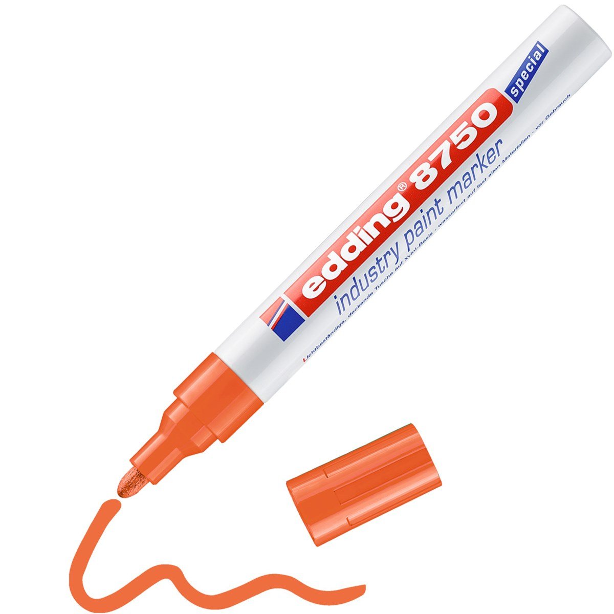 EAN 4004764103690 - Edding 8750 marcador permanente Punta redonda Naranja 1 pieza(s) imagen 1