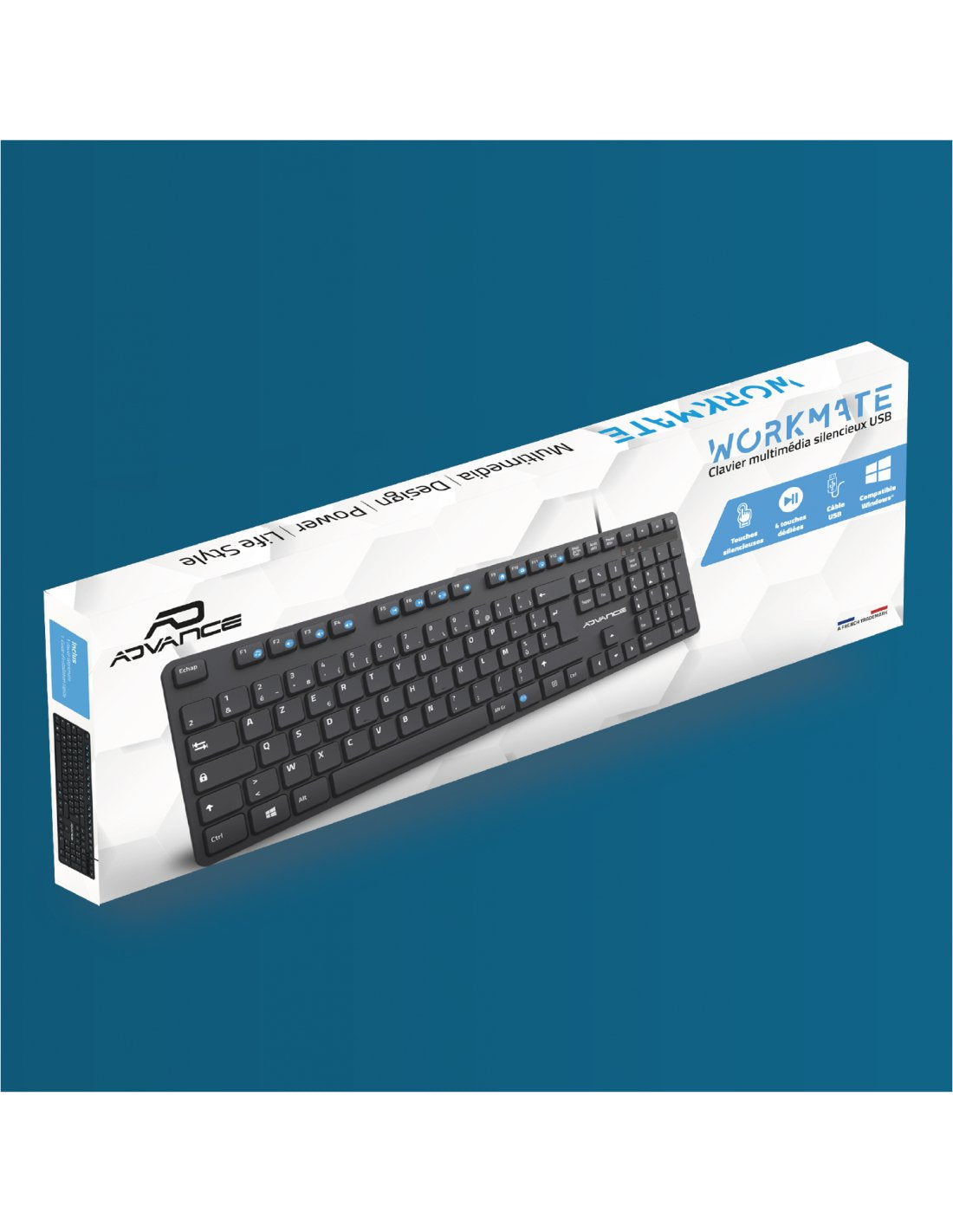 Teclado Advance Workmate (Negro)
