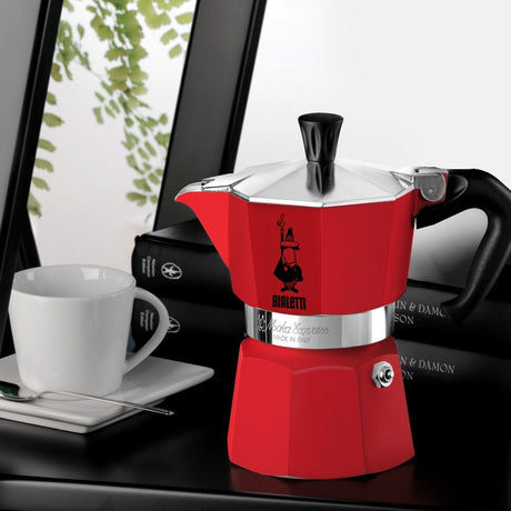 EAN 8006363074520 - Bialetti Moka Express Cafetera italiana 0,13 L Rojo imagen 2
