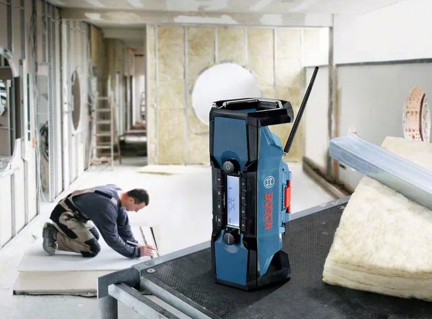Radio De Obras Bosch Professional Gpb 18v-2 C Azul