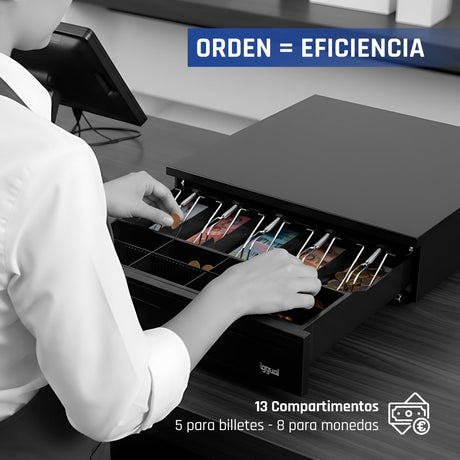 EAN 8435364316344 - iggual IRON-50 Cajón de efectivo automático y manual imagen 11