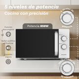 Microondas Grunkel Mw-25easy 850w Capacidad 25l Blanco