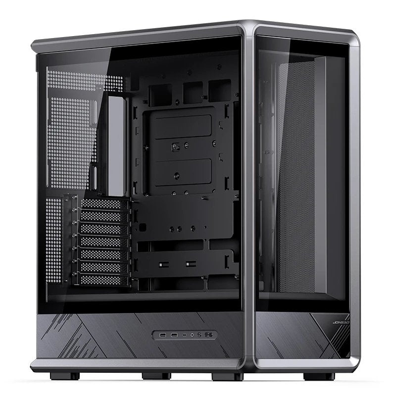 Jonsbo D401 Pc-Gehäuse, Midi Tower, Atx, Tempered Glass - Schwarz
