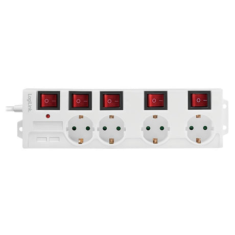 EAN 4052792060591 - LogiLink LPS252 base múltiple 1,5 m 4 salidas AC Interior Blanco imagen 2