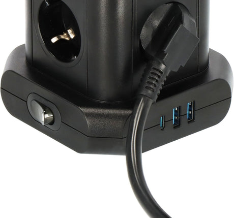 EAN 4007123691777 - Brennenstuhl 1153560010 base múltiple 2 m 8 salidas AC Interior Negro imagen 4