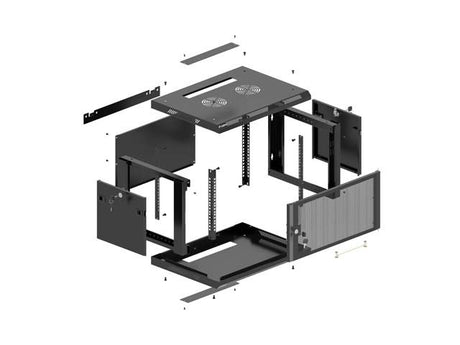 EAN 5901969447477 - Lanberg WF01-6609-23B armario rack 9U Bastidor de pared Negro imagen 12