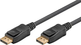 Goobay Cable Displayport Stecker > Displayport Stecker, 8k / 144hz (Negro, 2 Meter, 54 Gbit/S, Displayport 2.0 / 2.1) 74756