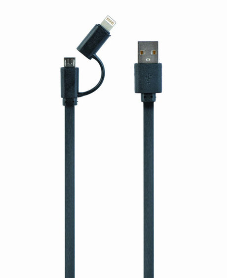 EAN 8716309087674 - Gembird CC-USB2-AMLM2-1M cable USB USB A Micro-USB B/Lightning Negro imagen 1