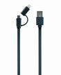 EAN 8716309087674 - Gembird CC-USB2-AMLM2-1M cable USB USB A Micro-USB B/Lightning Negro imagen 1