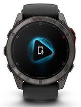 Reloj Smartwatch Fenix 8 Pro Microled Lte 51mm Zafiro Garmin - Titanio Negro