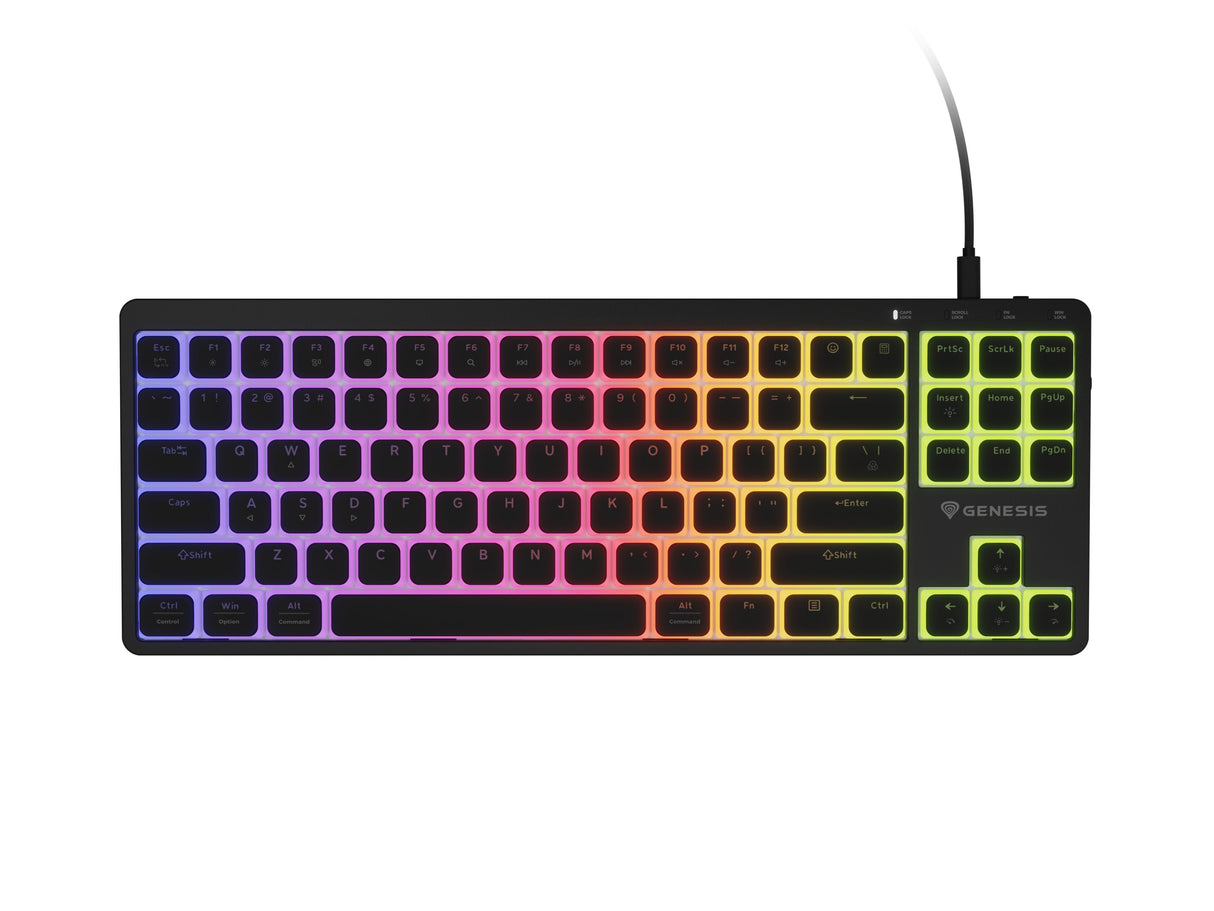 Genesis Thor 430 Mechanical, Wired, Us Layout, Rgb, Silent Gaming Keyboard, Black