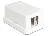 Base Superficie Para Hembras De Panel Keystone Blanca De 1 Toma