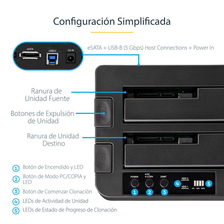 EAN 0065030855884 - StarTech.com SDOCK2U33RE duplicador de datos y soporte Duplicador de HDD/ SSD (discos duros/unidades de e imagen 7