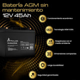 Extralink Akumulator Battery Accumulator Agm 12v 45ah Sealed Lead Acid (Vrla)