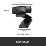 EAN 5099206061309 - Logitech 960-001055 cámara web 3 MP 1920 x 1080 Pixeles USB 2.0 Negro imagen 7