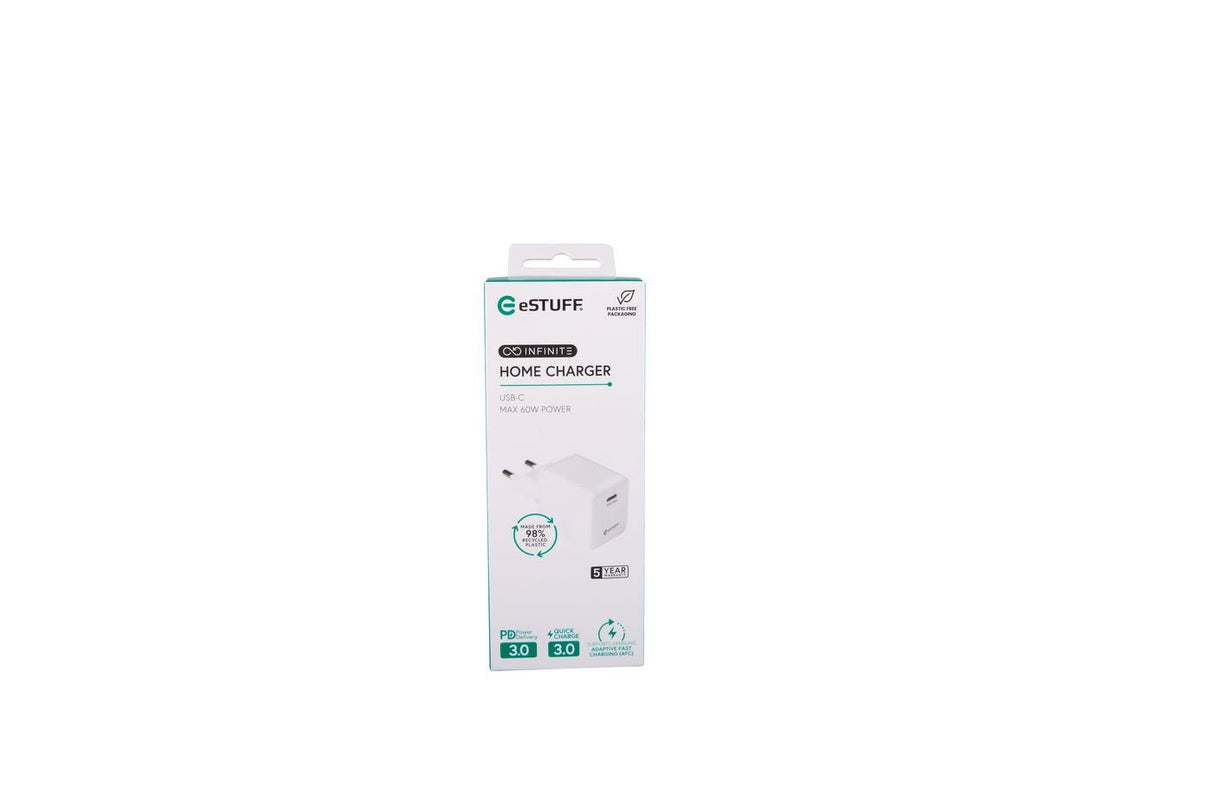 Infinite (Grs) Usb-C Charger  Eu Pd 60w Gan. 1 X Usb-C.