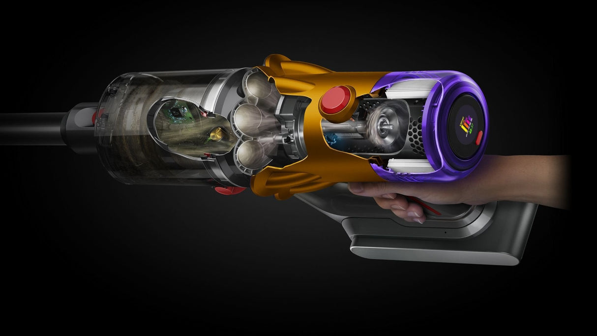 EAN 5025155088180 - Dyson V12 Detect Slim Absolute Aspiradora escoba 2 en 1 Batería Secar Sin bolsa 545 W Níquel, Amarillo imagen 6