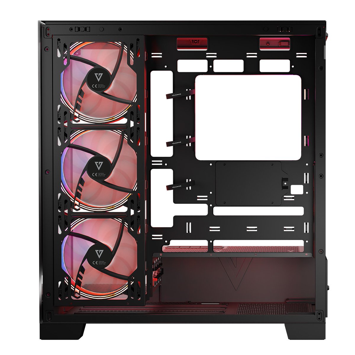 Caja  Pc Modecom  Volcano Space Apex Argb  Midi Usb 3.0 X 2  Cype-C