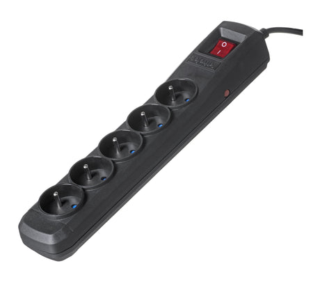 EAN 5901443113379 - Activejet ACP-5GN 5M CZ base múltiple 5 salidas AC Interior Negro imagen 1