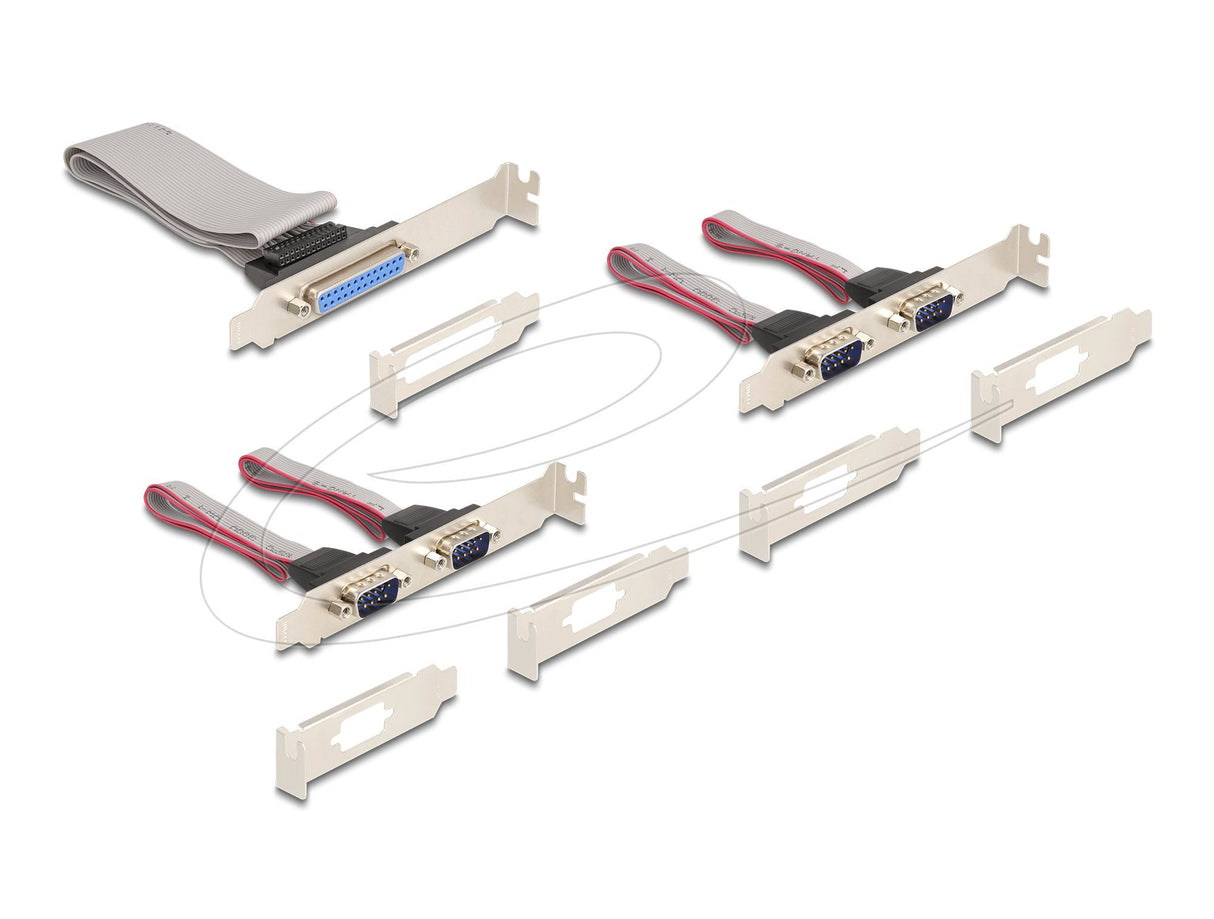 Delock Mini Pcie E/S Pcie Tamaño Completo 4 X Serial Rs-232, 1 X En Paralelo 95279