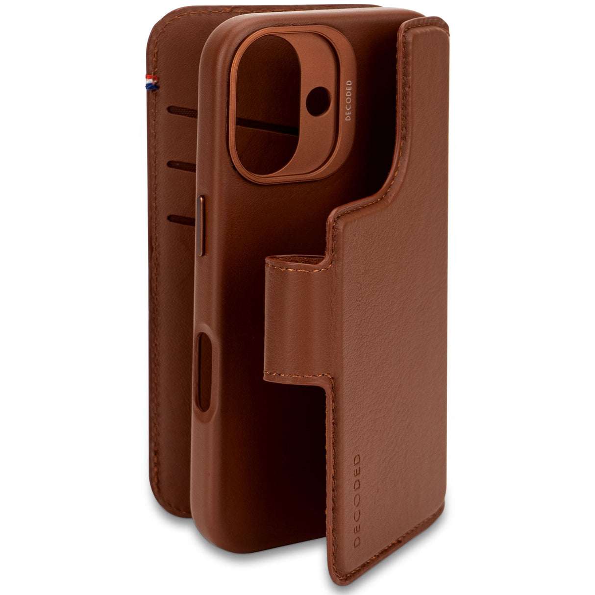 Decoded Leather Detachable Wallet Do Iphone 16magsafe Brazowy