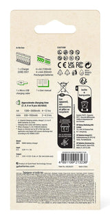 Cargador Gp Recyko E821  De 8 Celdas Redondas + 4xaa 2100mah/ 4xaa 850mah