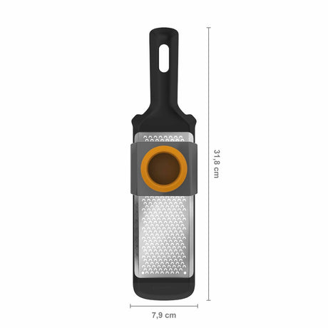 EAN 6424002000891 - Fiskars 1014412 cortador de verduras en espiral o rallador manual Rallador plano Negro, Naranja imagen 2