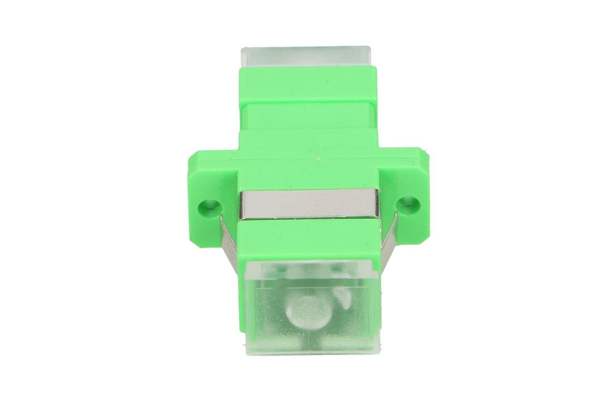 Extralink Adapter Sc/Apc Sm Simplex Green Transparent Dust Caps