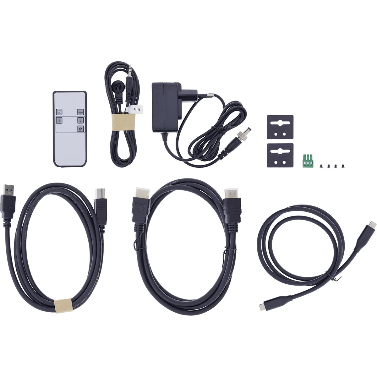 Inline Kvm Switch, 2x1 ,Hdmi & Usb-C 4k/60hz, Usb 3.2 Hub