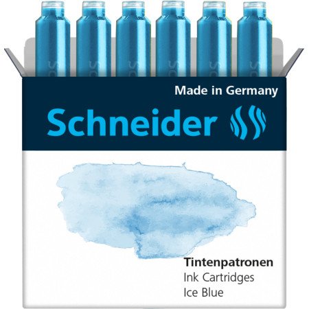 Schneider Cartuchos De Tinta Para Pluma Ice Azul