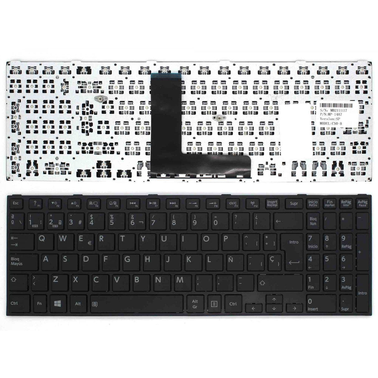 Teclado Español Para Portátil Toshiba Satellite C50t A C50 B C50d B K000890300